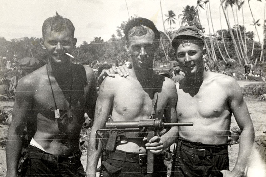 Trio of 511th PIR Paratroopers on Leyte in 1944